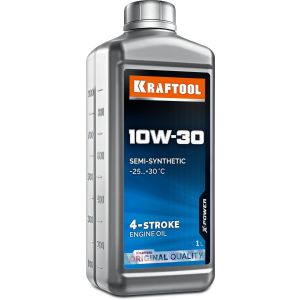 KRAFTOOL 10W-30, 1 л, полусинтетическое масло для 4-тактных двигателей (41510-1)