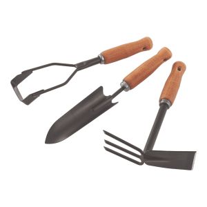Набор садового инструмента, деревянные рукоятки, 3 предмета Palisad