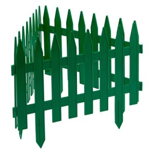 Забор декоративный «Рейка», 28 х 300 см, зеленый, Россия, Palisad