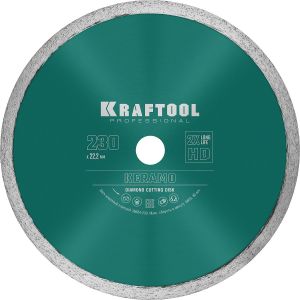 KRAFTOOL Keramo, 230 мм, (22.2 мм, 10 х 2.8 мм), сегментированный алмазный диск (36684-230)