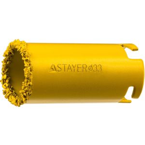STAYER 33 мм, L 55 мм, карбид вольфрама, кольцевая коронка, Professional (33345-33)