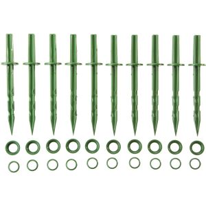 GRINDA 200 мм, зеленые, полипропилен, 10 шт, садовые колышки (422319)
