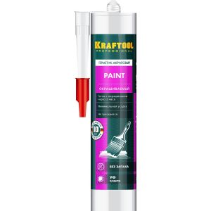 KRAFTOOL PAINT, 300 мл, белый, универсальный акриловый герметик (41251-0)