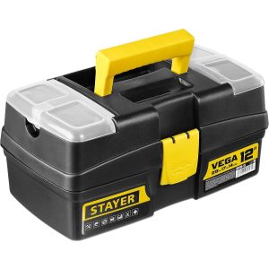 STAYER VEGA-12, 290 x 170 x 140 мм, (12″), пластиковый ящик для инструментов (38105-13)