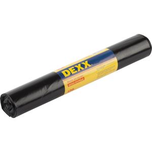 DEXX 120 л, 10 шт, черные, мусорные мешки (39151-120)