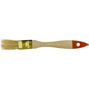 ЗУБР УНИВЕРСАЛ, 20 мм, светлая щетина, деревянная ручка, плоская кисть (01099-020)