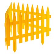 Забор декоративный «Рейка», 28 х 300 см, желтый, Россия, Palisad