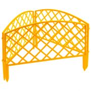 Забор декоративный «Сетка», 24 х 320 см, желтый, Россия, Palisad