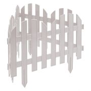 Забор декоративный «Романтика», 28 х 300 см, белый, Россия, Palisad