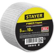 STAYER FIBER-Tape, 5 см х 10 м, 3 х 3 мм, самоклеящаяся серпянка, Professional (1246-05-10)