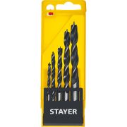 STAYER M-type, 5 шт: 4-5-6-8-10 мм, набор сверл спиральных по дереву (2942-H5)