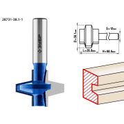 ЗУБР 38.1 x 28.6 мм, хвостовик 12 мм, фреза пазо-шиповая наборная, Профессионал (28731-38.1-1)