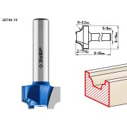 ЗУБР 19 x 11 мм, радиус 3.2 мм, фреза пазовая фасонная №1, Профессионал (28740-19)