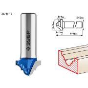 ЗУБР 19 x 11 мм, радиус 4 мм, фреза пазовая фасонная №6, Профессионал (28745-19)