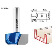 ЗУБР 28.6 x 13 мм, радиус 5 мм, фреза пазовая фасонная №7, Профессионал (28746-28.6)