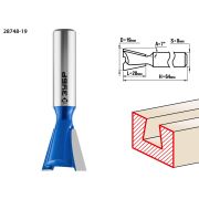 ЗУБР 19 x 20 мм, угол 7°, фреза пазовая фасонная ″Ласточкин Хвост″, Профессионал (28748-19)