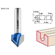 ЗУБР 15.8 x 16 мм, угол 90° мм, фреза пазовая галтельная V-образная, Профессионал (28752-15.8)