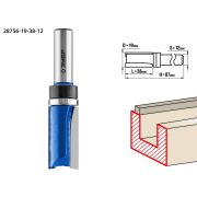 ЗУБР 19 x 38 мм, хвостовик 12 мм, фреза пазовая прямая с верхним подшипником. , Профессионал (28756-19-38-12)