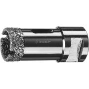 ЗУБР АВК, d 25 мм, (М14, 15 мм кромка), вакуумная алмазная коронка, Профессионал (29865-25)