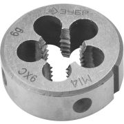 ЗУБР М14 x 2.0 мм, сталь 9ХС, плашка круглая ручная (4-28022-14-2.0)