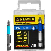 STAYER ProFix PZ2, 50 мм, 10 шт, набор бит, Professional (26223-2-50-10)