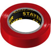 STAYER Protect-10 15 мм х 10 м красная не поддерживает горение, Изоляционная лента ПВХ, PROFESSIONAL (12291-R)