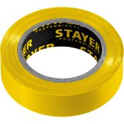STAYER Protect-10 15 мм х 10 м желтая не поддерживает горение, Изоляционная лента ПВХ, PROFESSIONAL (12291-Y)