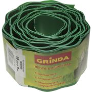 GRINDA 10 см х 9 м, зеленая, полиэтилен низкого давления, бордюрная лента (422245-10)