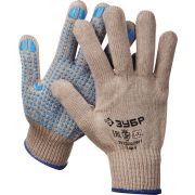 ЗУБР ЕНИСЕЙ, L-XL, акрил, покрытие ПВХ (точка), утеплённые перчатки, Профессионал (11463-XL)