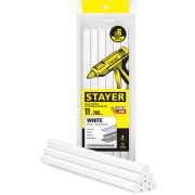 STAYER White, белые, 11 х 200 мм, 6 шт, клеевые стержни, Professional (2-06821-W-S06)
