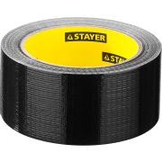 STAYER 48 мм, 25 м, черная, армированная лента, Professional (12086-50-25)