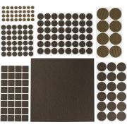 STAYER коричневые, самоклеящиеся, 175 шт, набор мебельных накладок (40916-H175)