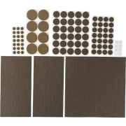 STAYER коричневые, самоклеящиеся, 98 шт, набор мебельных накладок (40916-H98)