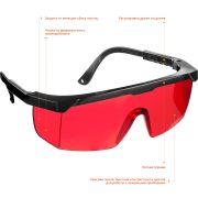 STAYER PRO-5, открытого типа, красные, монолинза с доп. боковой защитой, защитные очки (2-110457)