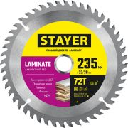 STAYER Laminate, 235 x 32/30 мм, 72Т, аккуратный рез, пильный диск по ламинату (3684-235-32-72)