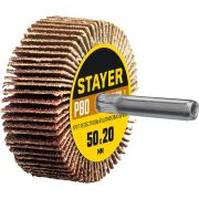 STAYER d 50 x 20 мм, P80, на шпильке d 6 мм, круг шлифовальный лепестковый (36607-080)