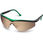 KRAFTOOL BASIC, открытого типа, коричневые, стекло-моноблок с покрытием устойчивым к истиранию и запотеванию, защитные очки (110319)