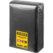STAYER HEAVY DUTY, 240 л, 50 шт, черные, особопрочные, строительные мусорные мешки (39154-240)