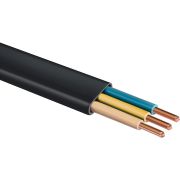 ЗУБР ВВГ-Пнг(А)-LS, 3 x 2.5 мм2, 50 м, ГОСТ 31996-2012, плоский, силовой кабель с пониженным дымо-газовыделением, Профессионал (60007-50,)